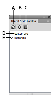 Catalogue de styles d'objets dans Adobe FrameMaker