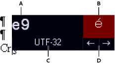 Utilisation de la palette Entrée hexadécimale dans FrameMaker