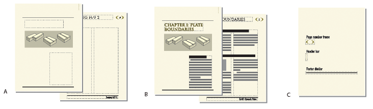 Pages type, courantes et de référence dans FrameMaker