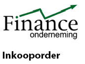 De titel Inkooporder wordt onder het logo weergegeven