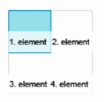 Składnik TileList ze zmodyfikowanym kolorem karnacji Selected_Up