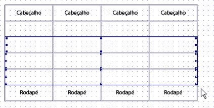 Tabela mostrando as linhas a ser excluída.