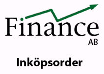 Titeln Inköpsorder visas under logotypen